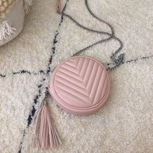 PINK TASSEL PURSE